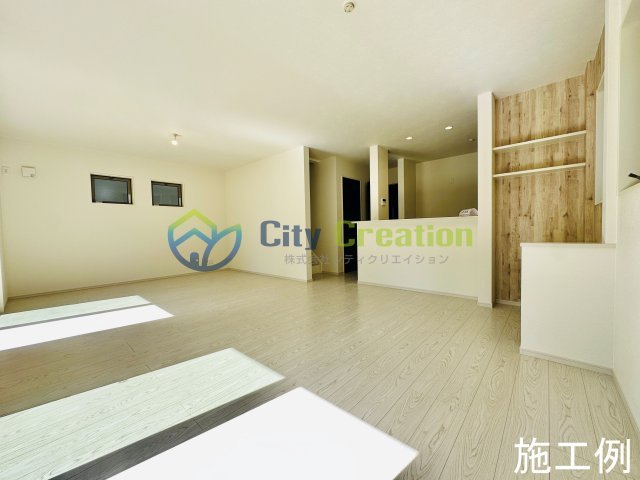 二宮町二宮新築戸建て　5号棟の居間・リビング