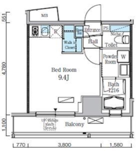 新品家具付きマンション神田神保町7(KaGood東京)の間取り|※間取りと異なる場合は現状を優先します。