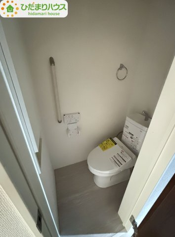 野田市野田4期　新築戸建　1号棟のトイレ|トイレは1F、2F共に完備！取り合いになることがありませんね(^^)/