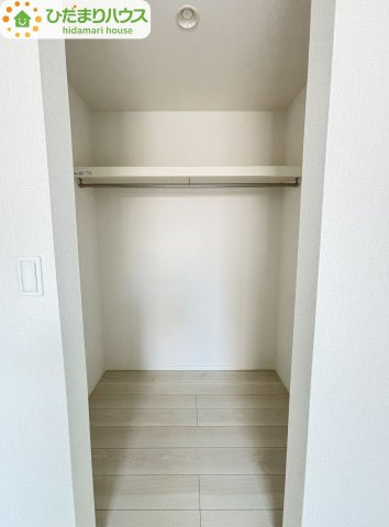 野田市野田4期　新築戸建　1号棟の収納|お気に入りの服やバッグがたっぷりしまえるウォークインクローゼットがあります♪	