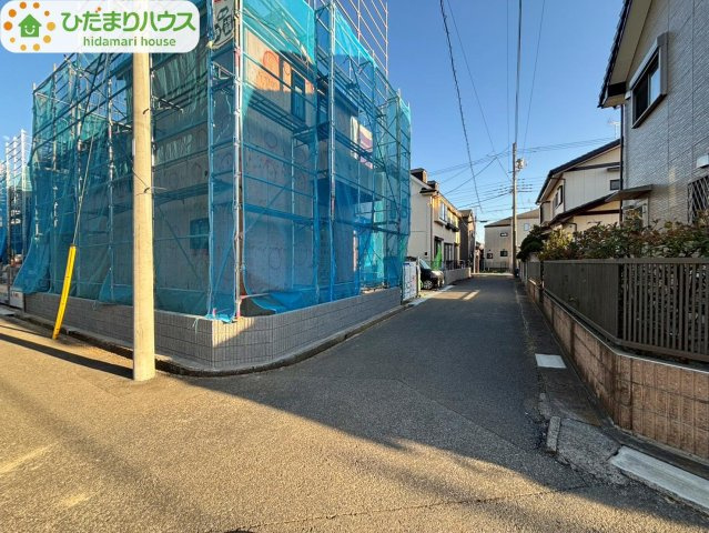 野田市野田4期　新築戸建　1号棟の前面道路含む現地写真|2025.12(^^)/現地写真です！
