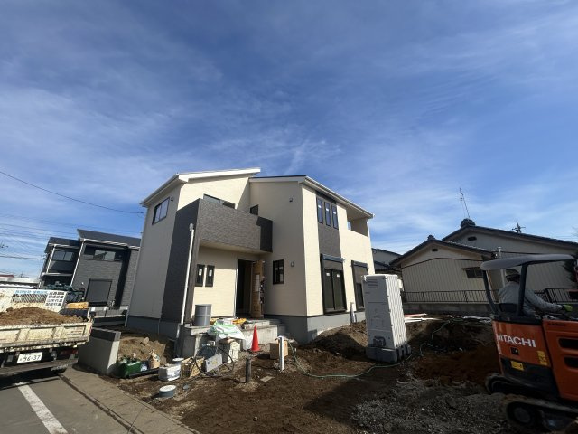 新築　伊勢崎市国定第１　Livele Garden.S　3号棟の外観|現地写真　2026年2月完成予定！類似物件のご内覧等、お気軽にお問合せください♪　							

　