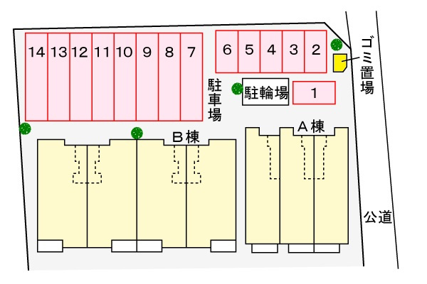 エアリースクエア Ⅱの区画図