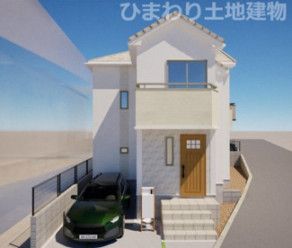 【外観】 | 厚木市温水  1号棟 6期 | イメージパース（完成時に現況と異なる場合は現況優先となります）