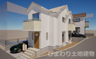 【外観】 | 厚木市温水  1号棟 6期 | イメージパース（完成時に現況と異なる場合は現況優先となります）