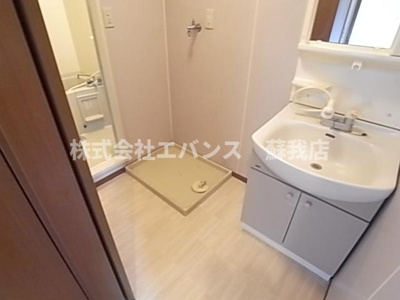 【洗面所】 | クレアールB | 脱衣スペースもあります