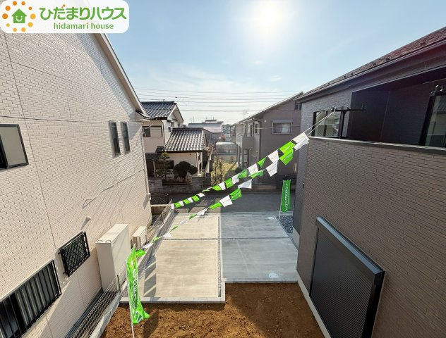 野田市野田4期　新築戸建　2号棟の展望|日当たり良好(^^)/				
