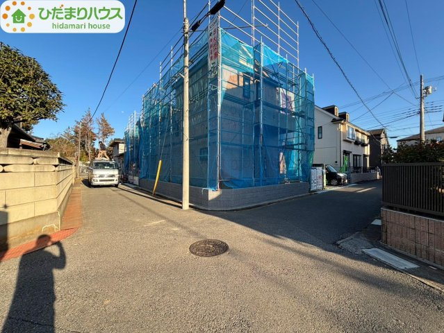 野田市野田4期　新築戸建　2号棟の前面道路含む現地写真|2025.12(^^)/現地写真です！