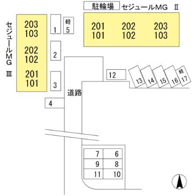 【区画図】 | セジュールＭＧ　Ⅲ