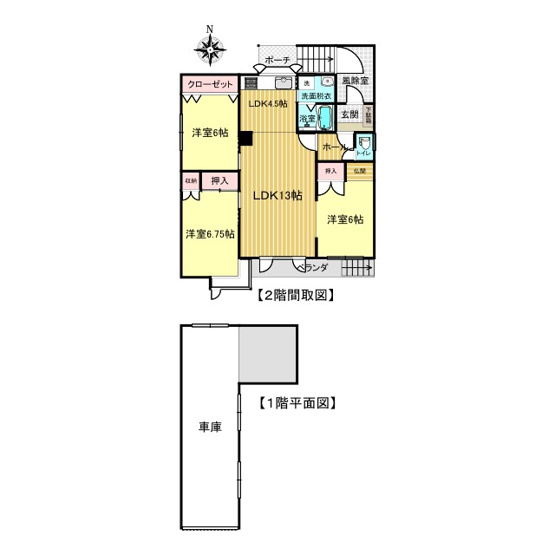 【間取り】 | 北見市末広町３６６番地５３　中古売家
