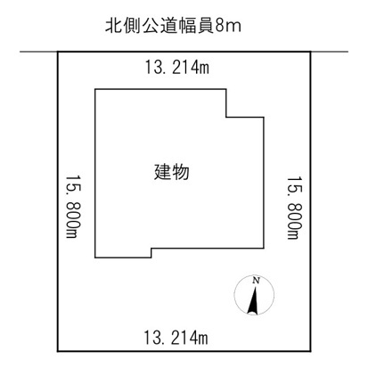北見市末広町３６６番地５３　中古売家の区画図