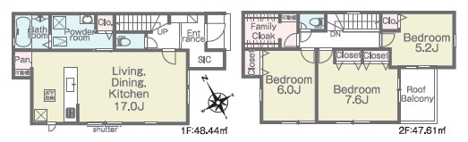 平塚市夕陽ケ丘第1期　新築戸建　全2棟1号棟