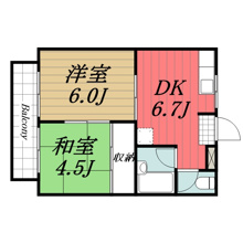 【間取り】 | コーポトラスト　B