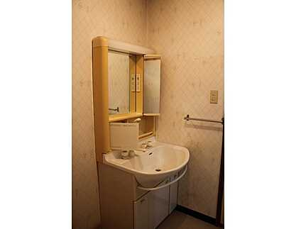 広島市南区仁保新町２丁目　中古一戸建ての独立洗面台