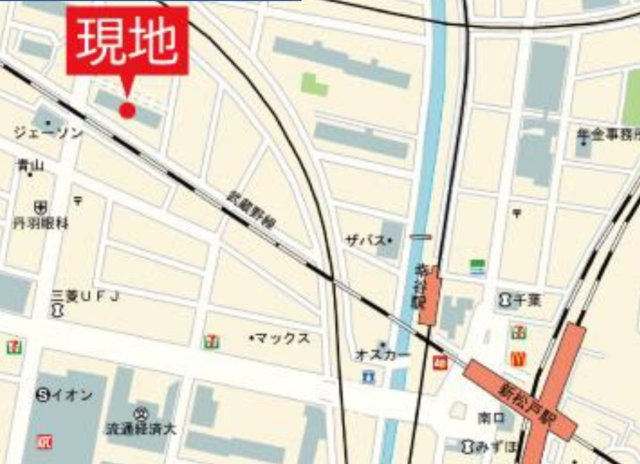 サンライトパストラル六番街A棟の地図
