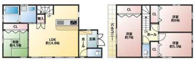 【間取り】 | 明石市魚住町西岡　中古戸建 | 4LDKです。