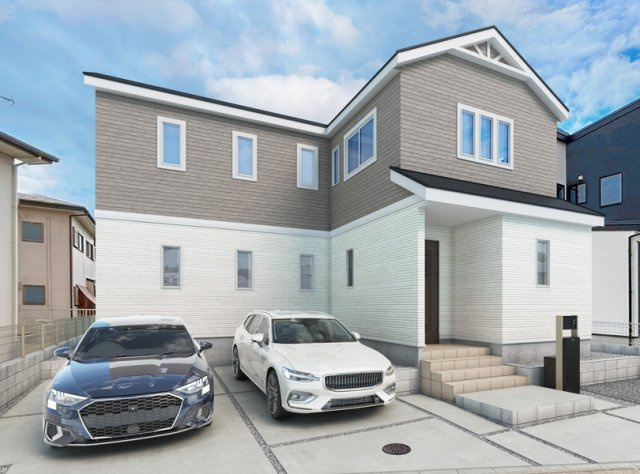 大平町西水代　新築戸建2-2の外観パース