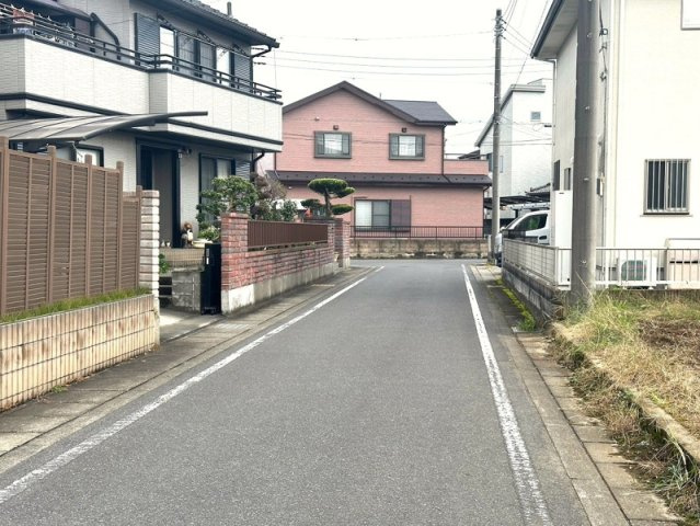 大平町西水代　新築戸建2-2の前面道路含む現地写真