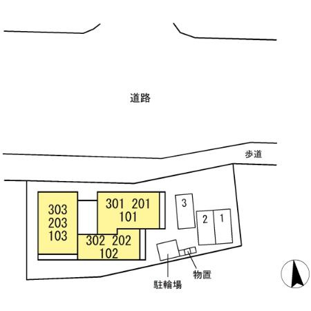 トリシア居町の区画図