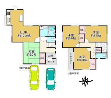 垂水区下畑町中古戸建の間取り