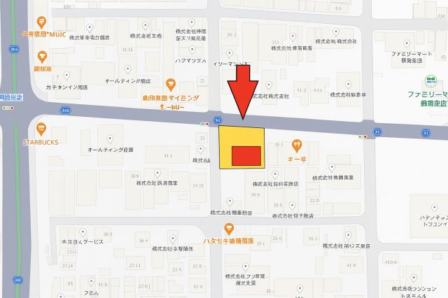 南花田町店舗 貸店舗事務所の間取り