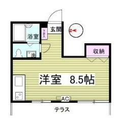 杉並区高円寺南３丁目のアパートの間取り