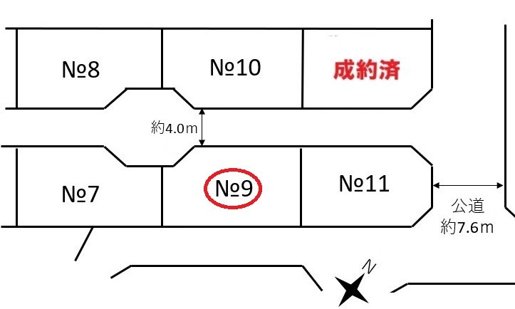 庚午南2丁目の土地図
