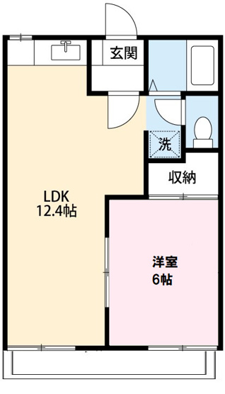 【間取り】 | ライトハイツH棟