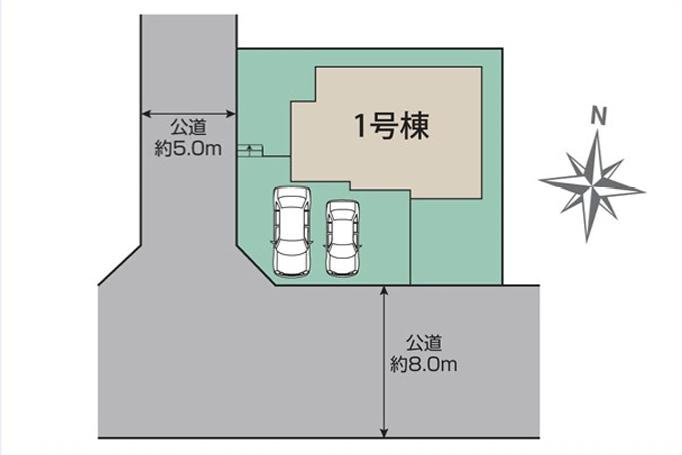 牛久市田宮町15期　新築戸建の区画図