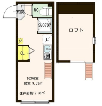 【間取り】 | Partire Nakano