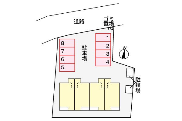 シルエラ　　刈谷市近郊の賃貸はクラスホームの駐車場