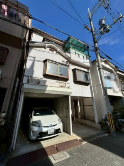 門真市宮前町の前面道路含む現地写真