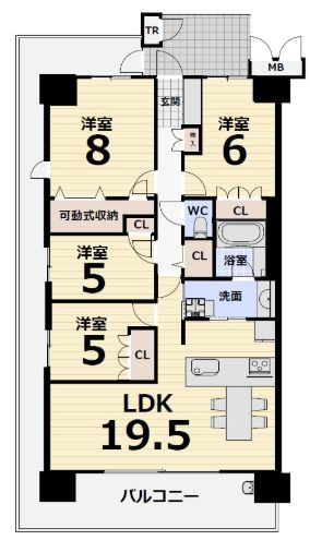 プレイズ堺光明池の間取り
