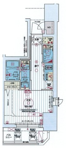 エステムコート神戸元町ヒルズの間取り