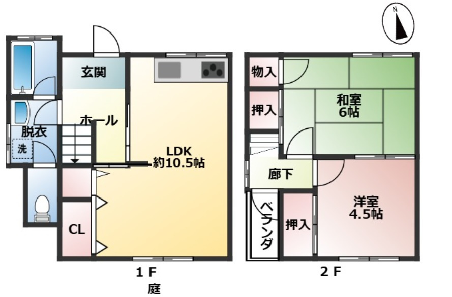 塩屋町４丁目　中古戸建　収益の間取り