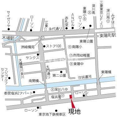 【地図】エコロジー東陽町プロセンチュリー