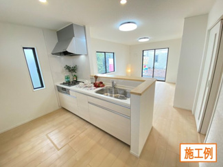 【内観：施工例】 | 横浜市旭区市沢町　全2棟/今回販売1棟 | 同施工会社施工例（キッチン）