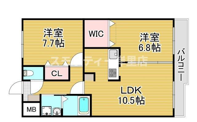 グランメゾン御崎の間取り