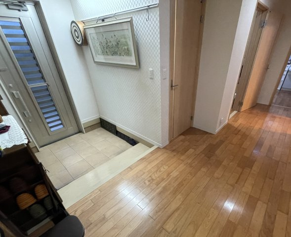 山鹿市小群土地建物の玄関