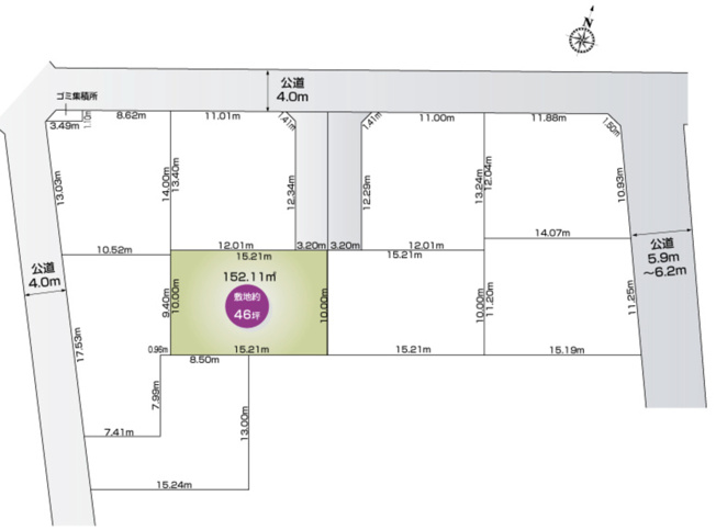 【区画図】 | 行田市桜町3丁目　新築戸建　全9棟　7号棟