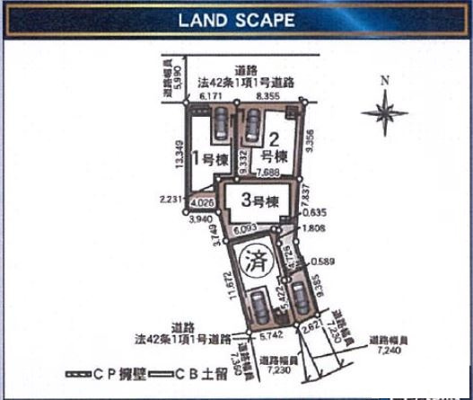 仲介手数料無料　横浜市磯子区久木町の区画図