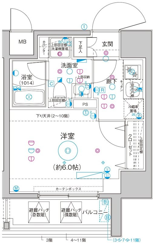 Le'a横濱関内弐番館の間取り