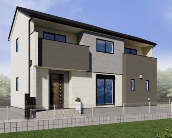 【外観パース】 | 鴻巣市小松1丁目　新築戸建　全14棟　1号棟 | 1号棟