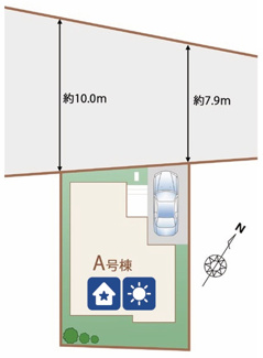 【区画図】 | 【仲介手数料無料！！】国立市泉２丁目　新築戸建て（全1棟）1号棟　3990万円