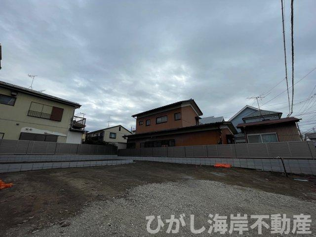 藤沢市高倉　新築戸建　全２棟の外観|12月13日撮影　建築前　現地外観