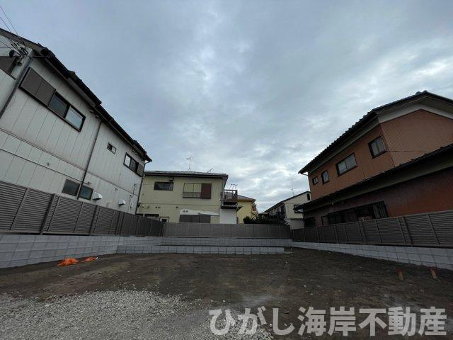 藤沢市高倉　新築戸建　全２棟の外観|12月13日撮影　建築前　現地外観