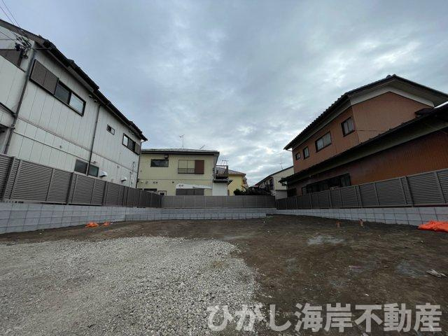 藤沢市高倉　新築戸建　全２棟の駐車場|12月13日撮影　建築前　現地外観
