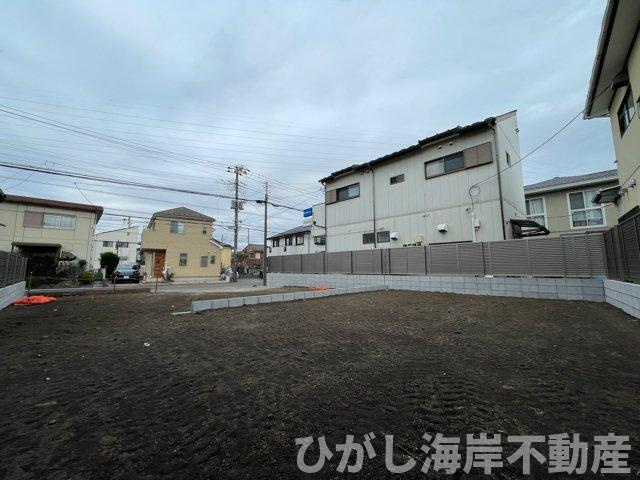 藤沢市高倉　新築戸建　全２棟の外観|12月13日撮影　建築前　現地外観