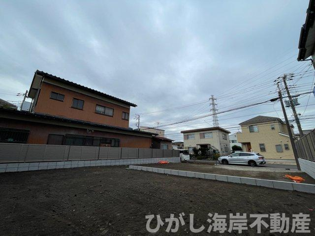 藤沢市高倉　新築戸建　全２棟の外観|12月13日撮影　建築前　現地外観