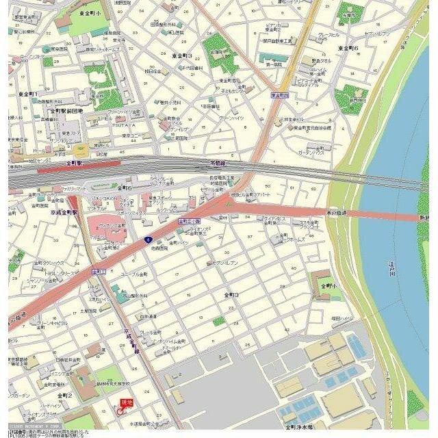 ＴＯＰ金町の地図